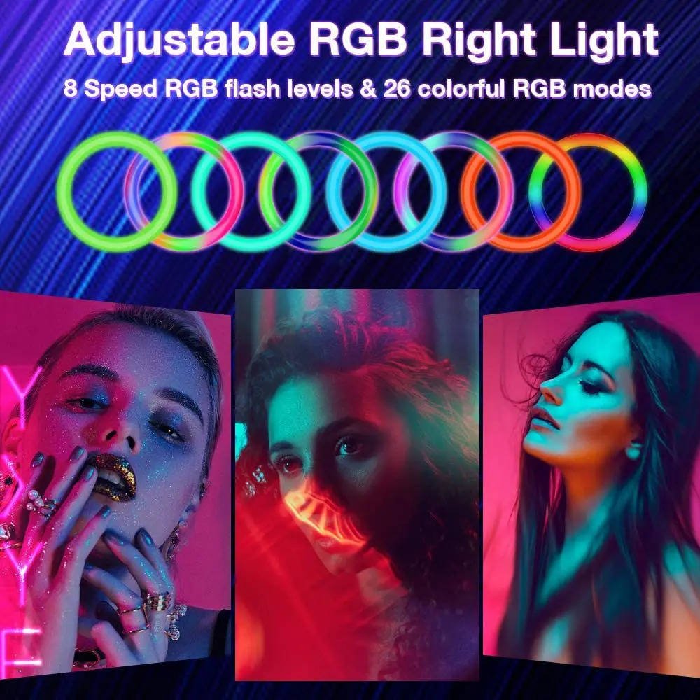 RGB Ringlys med stativ