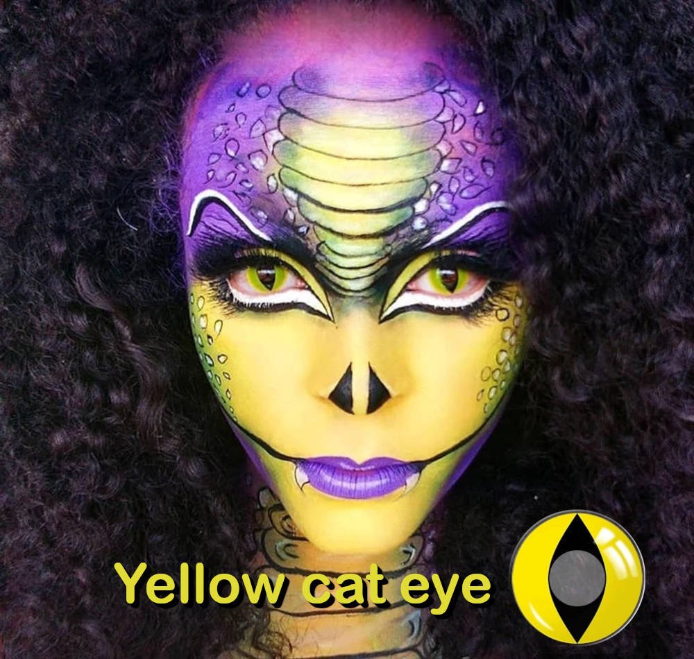 Yellow cat eye linser